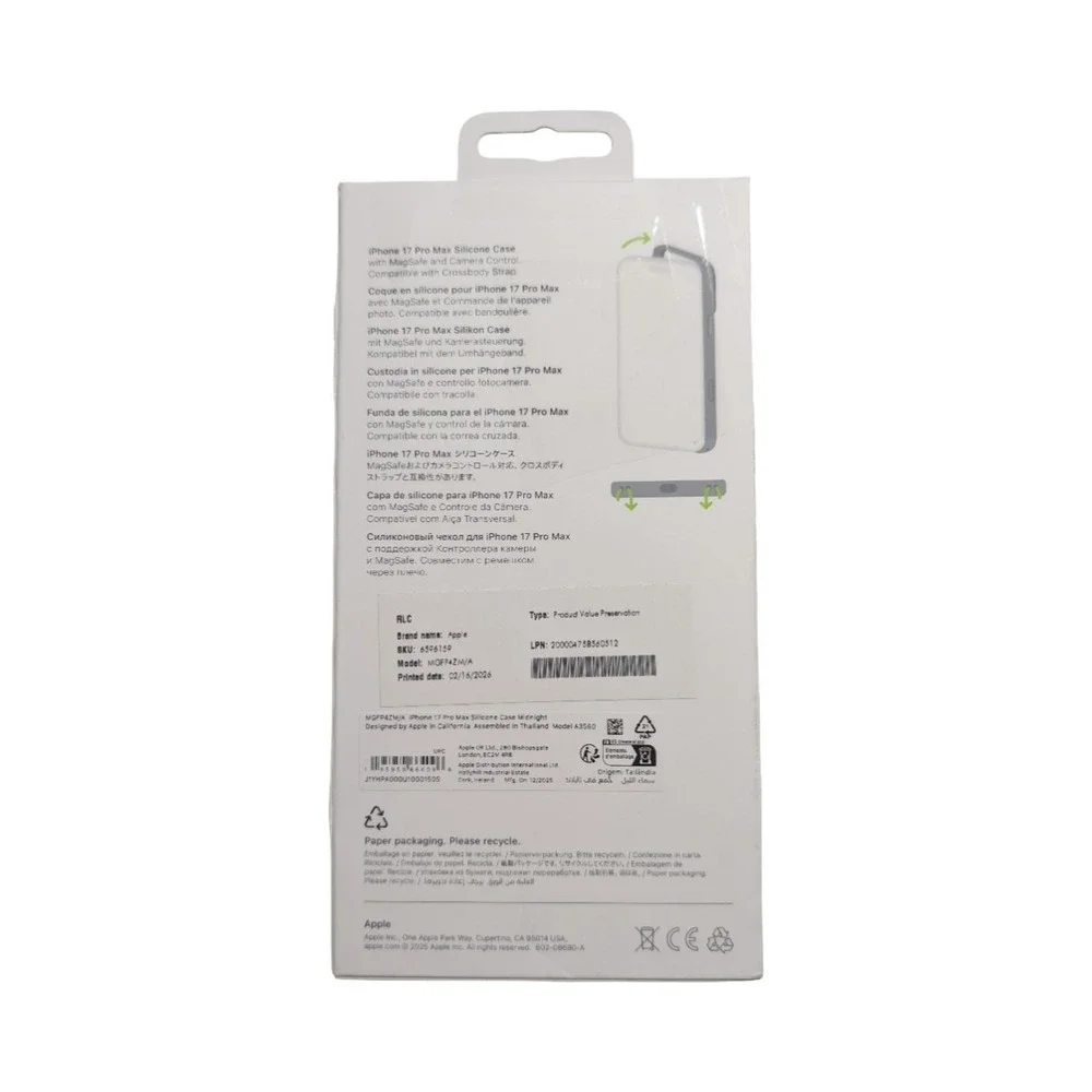 R9-O Apple Case for iPhone 17‎ Pro Max Silicone with MagSafe and Camera Control